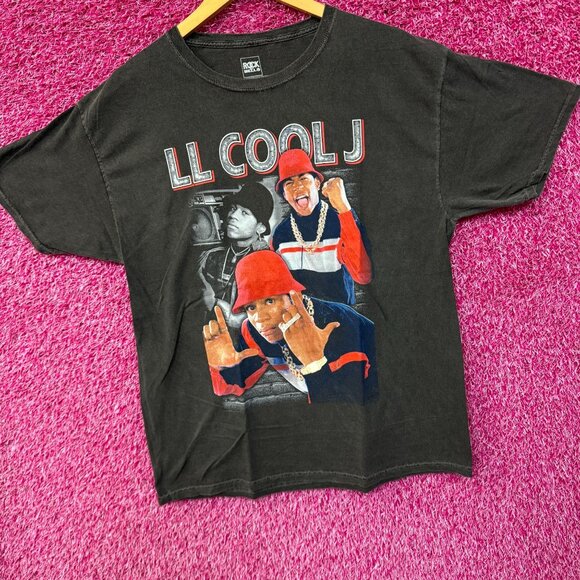 LL Cool J East Coast Rapper Collage Rock the Bells Rap Tee M - Picture 3 of 4